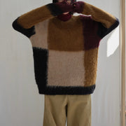 Colorblock Round-Neck Sweater
