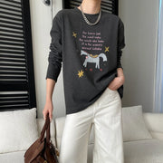 Horse-Graphic Long-Sleeve Tee