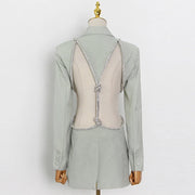 Shawl-Collar Longline Blazer