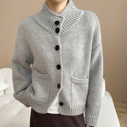 Chunky Button-Front Cardigan