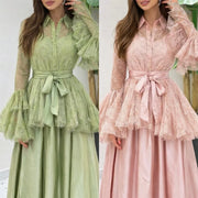Lace Jacket and Long Dress Set