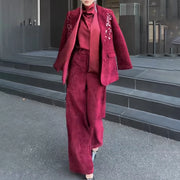Sequin Blazer and Pants Set