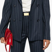 Pinstriped Flared Pants