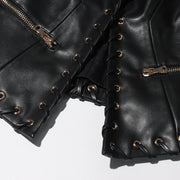 Eyelet-Trim Fitted Jacket