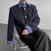 Textured Button-Front Jacket