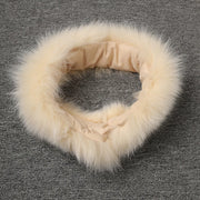 Fluffy-Trim Flared Coat