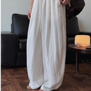 Pleated Relaxed Wide-Leg Pants