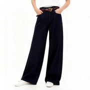 Wide-Leg Tailored Jeans