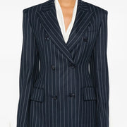 Pinstriped Tailored Blazer