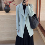 Fitted Double-Breasted Blazer