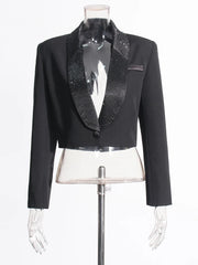 Cropped Blazer, Wide-Leg Pants or Set