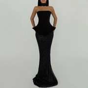 Strapless Top and Skirt Set