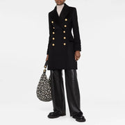 Double-Breasted Fitted Coat