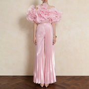 Ruffled Top or Pleated Pants