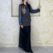 Patterned Vest or Sheer Top