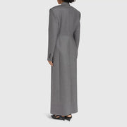 Double-Breasted Tailored Long Coat