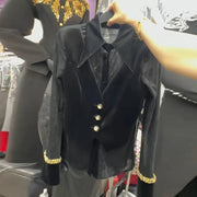 Pointed-Collar Fitted Shirt