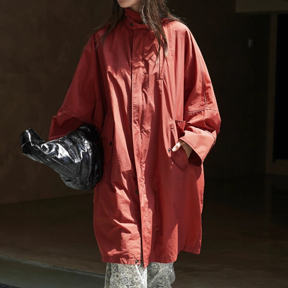 Relaxed Longline Zip-Up Jacket