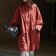 Relaxed Longline Zip-Up Jacket