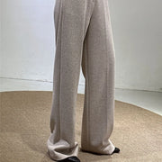 Textured Straight-Leg Pants