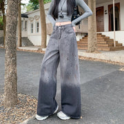 Embellished Wide-Leg Jeans