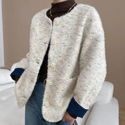 Textured Button-Front Jacket