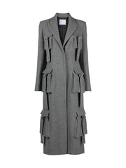 Multi-Pocket Longline Coat