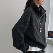 Zip-Neck Top and Pants Set