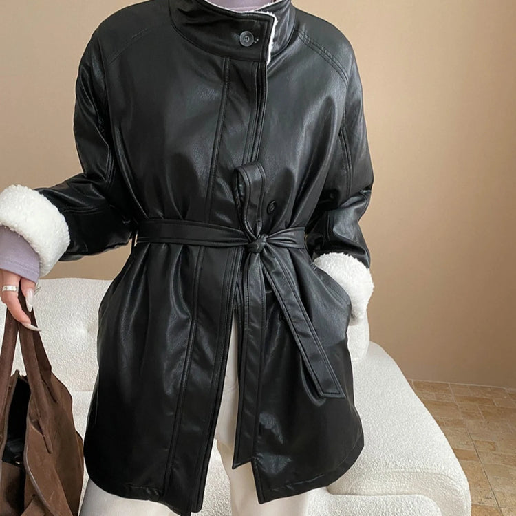 Tie-Waist Longline Jacket