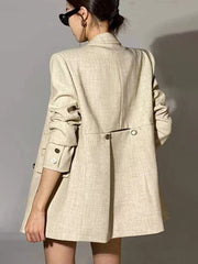 Three-Piece Blazer and Shorts Set
