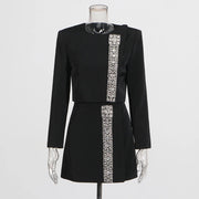Embellished Jacket and Skirt Set