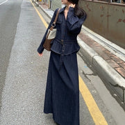 Collared Jacket or Long Skirt
