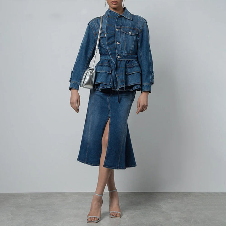 Stand-Collar Pocket Jacket