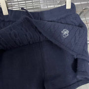 Cable-Textured Top and Shorts Set
