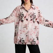 Floral-Print Button-Up Shirt