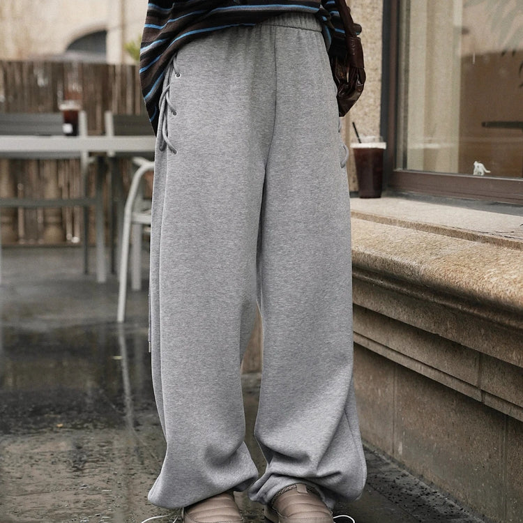 Side-Tie Wide-Leg Pants