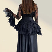 Lace Jacket and Long Dress Set