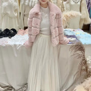 Textured Paneled Collared Jacket