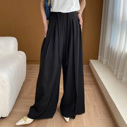 Pleated Wide-Leg Pants