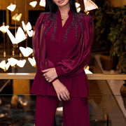 Embellished Top and Pants Set