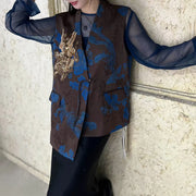 Patterned Vest or Sheer Top