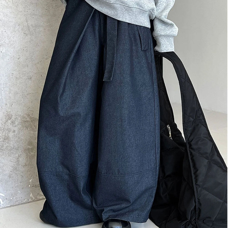 Tie-Waist Wide-Leg Pants