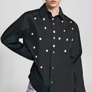 Embellished Relaxed Button Shirt