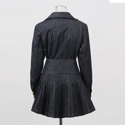 Button-Front Top and Skirt Set