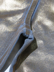 Metallic-Look Wide-Leg Cargo Pants