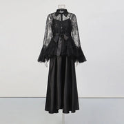 Lace Jacket and Long Dress Set