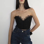 Strapless Lace Corset Top
