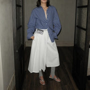 Pleated Wide-Leg Cropped Pants