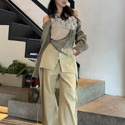 Rosette Cold-Shoulder Top or Pants
