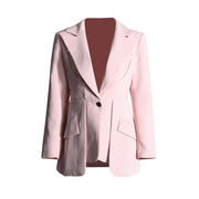 Notched-Lapel Tailored Blazer